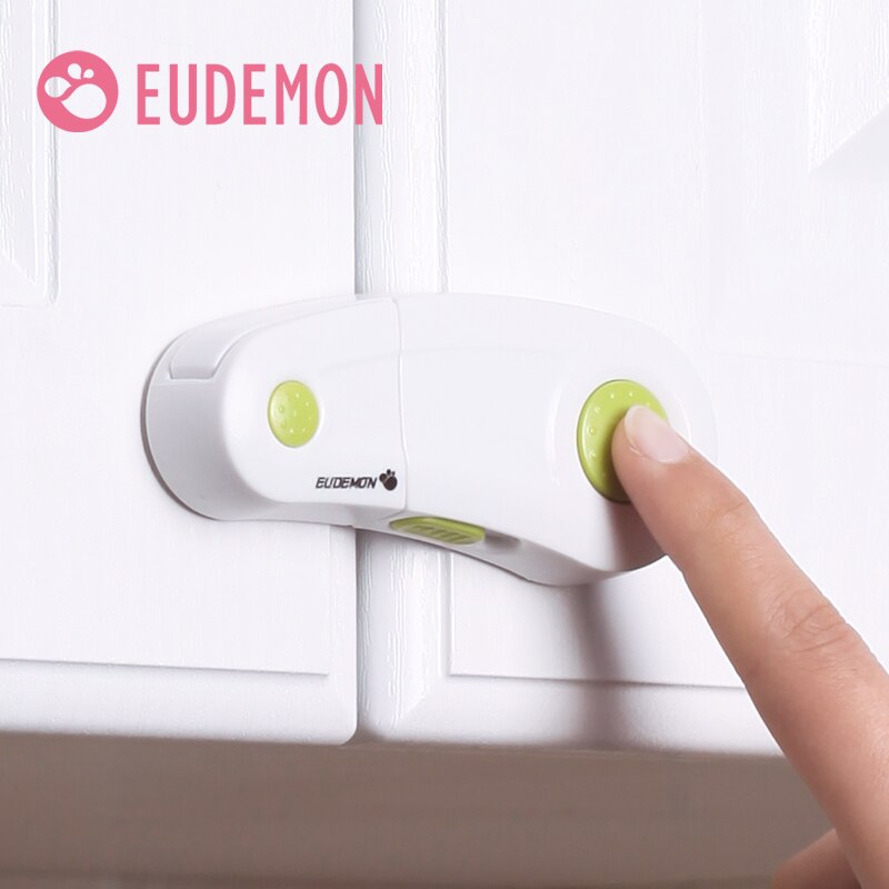 EUDEMON Cabinet Lock Drawer Cupboard Refrigerator Door Desk Plastic Locks Protection from Children Baby Child Safety Latch