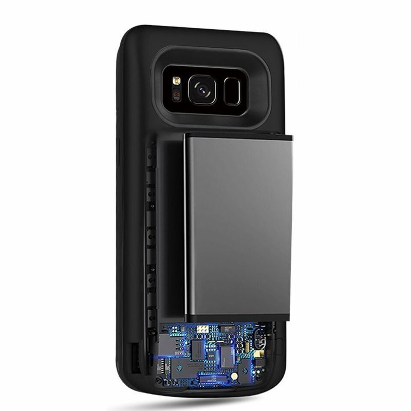 S8 S9 Batterie étui pour samsung Galaxy S8 S9 Plus 6500 Mah Chargeur de Batterie Externe Portable batterie externe Pack Housse Avec Cale