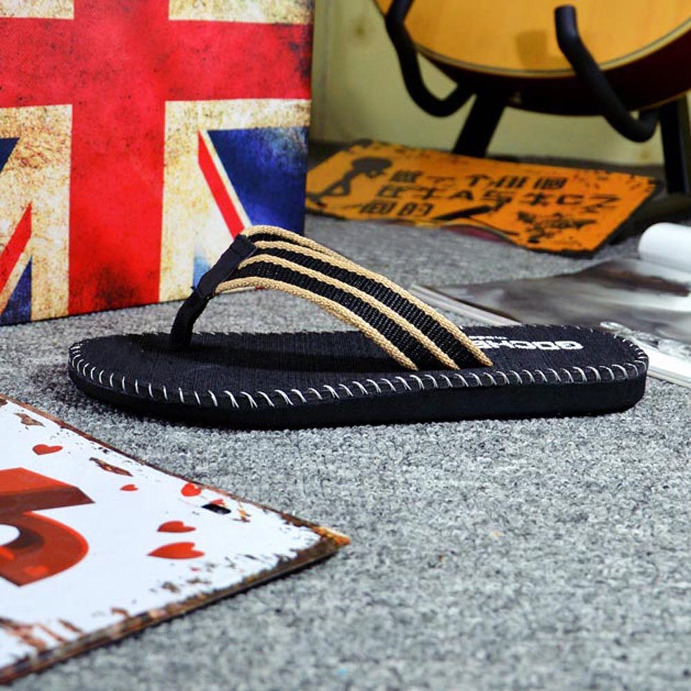 Homens Verão Flip Flops Seaside Praia Sapatos Sandálias Chinelo Masculino Lazer Flip-flops