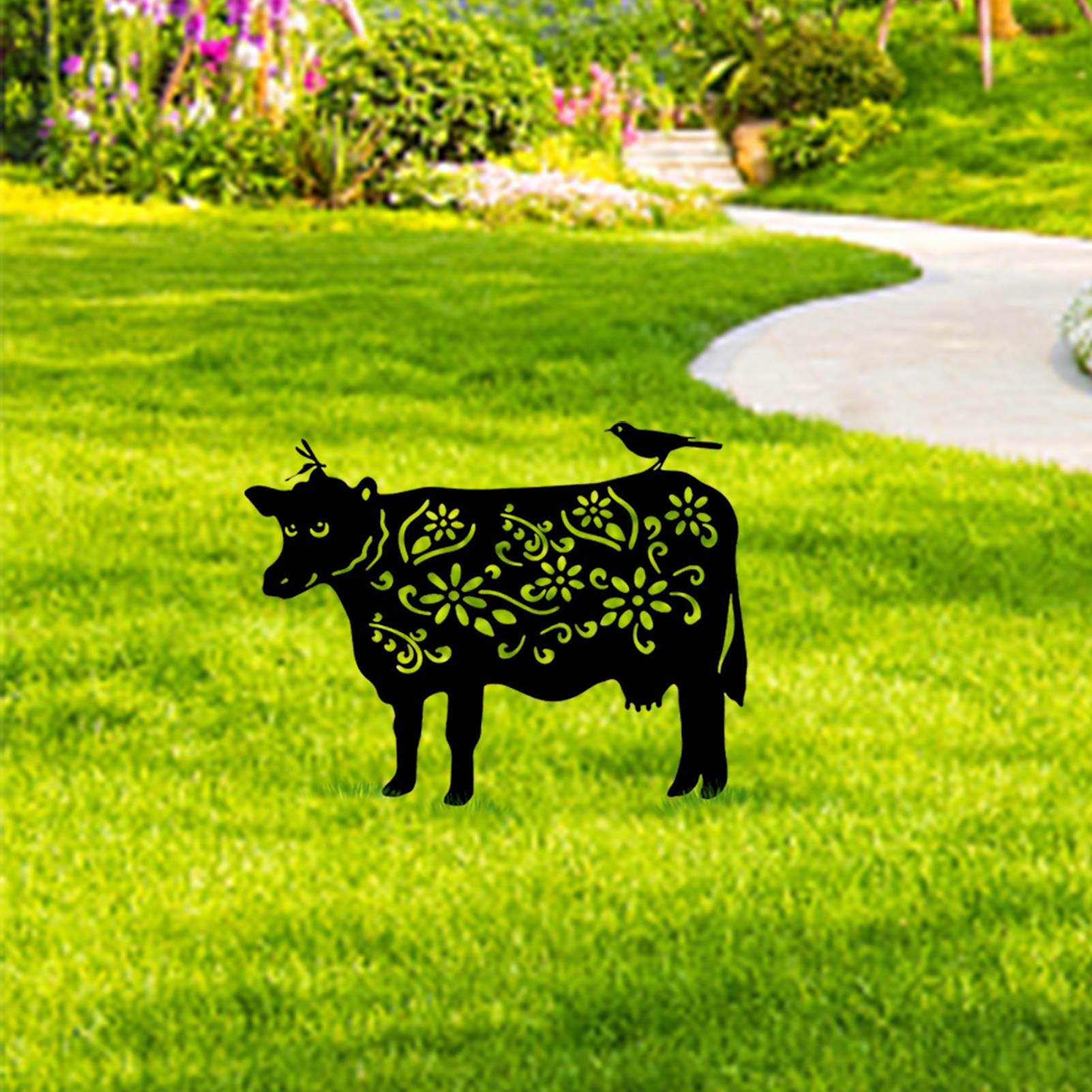 1pcs Easter Acrylic Hollow Inserts For Gardening Ornaments Yard Acrylic Art Outdoor Garden Backyard Decoration Lawn Stakes