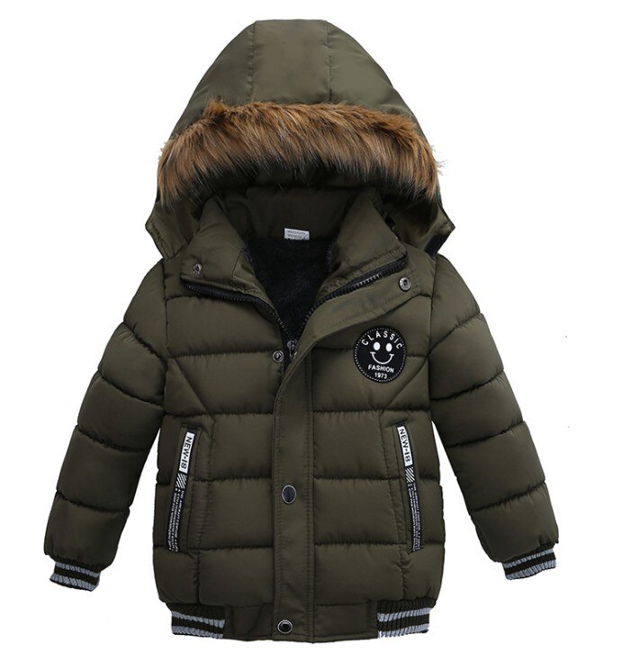 Jongen Lange Jas Kinderen Winter Dikke Warme Kleding Kinderen Faux Fur Capuchon Uitloper Kostuum Voor 2 3 4 5 Jaar: 4 / 3T
