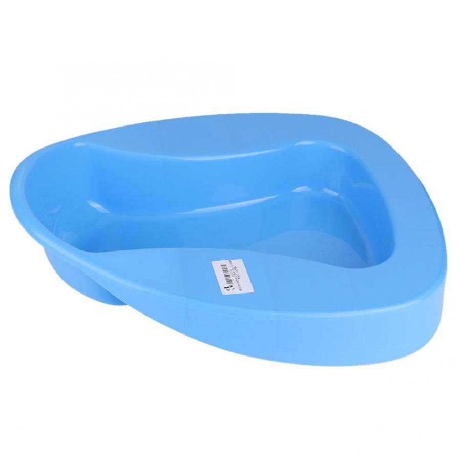 Washable Firm Thick Plastic Stable Bedpan Heavy Duty Smooth Bed Commode for Bed-Bound Patient and Elderly Disabled People