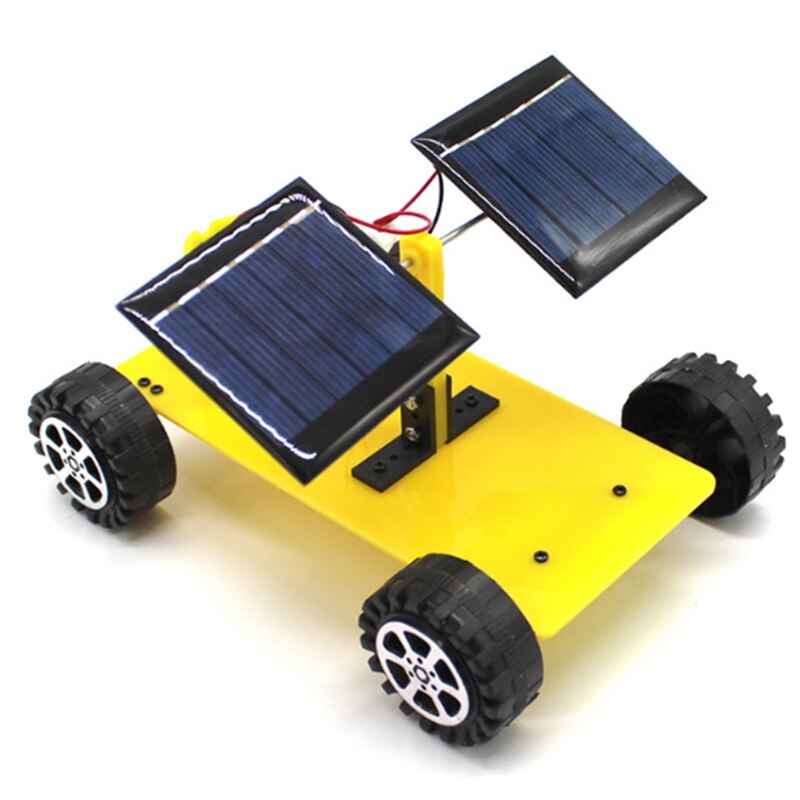 Handmade Model Toys for Primary and Secondary School Students with Dual Solar Panels