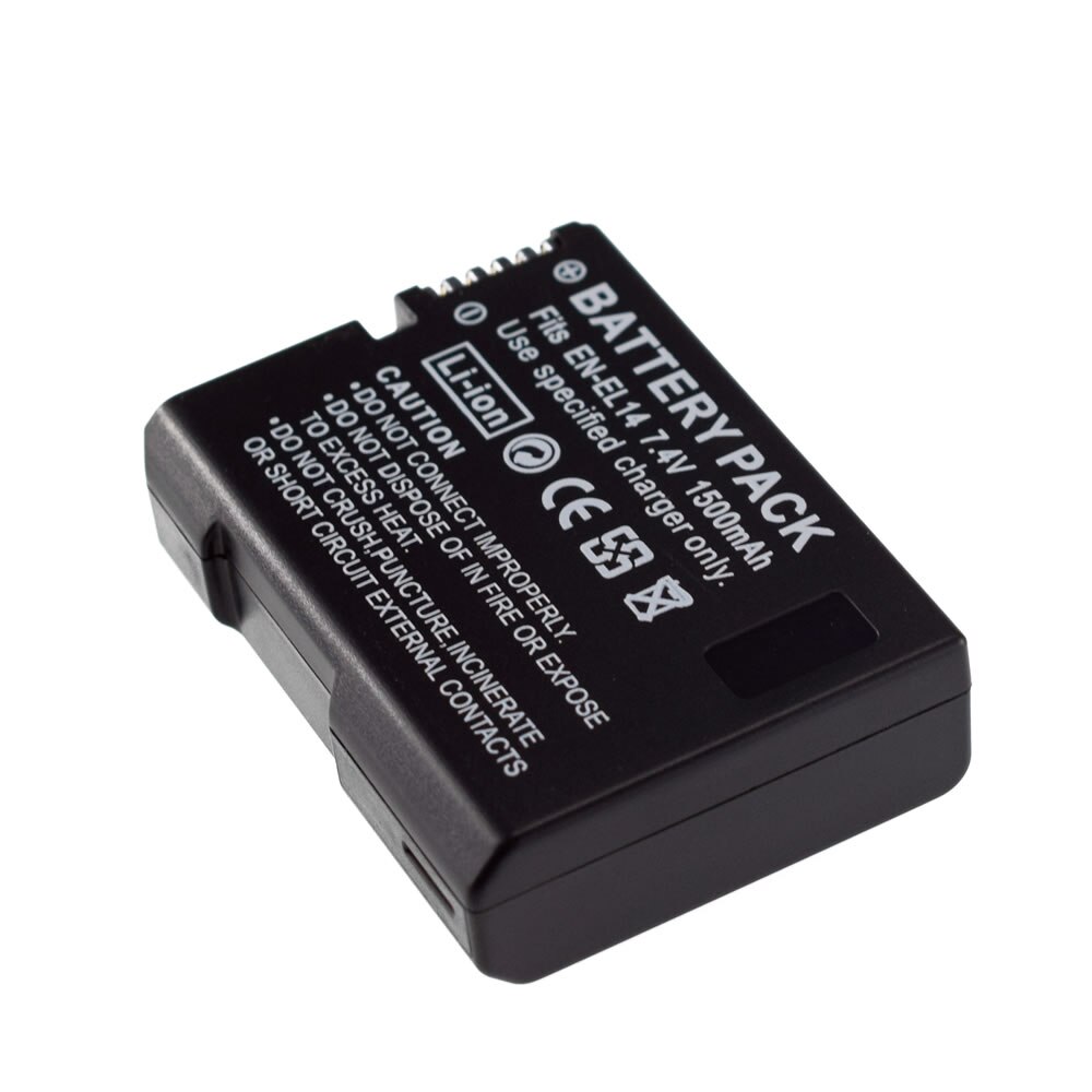 2x EN-EL14 EL14 Camera Battery For Nikon D5200 D3100 D3200 D5100 P7000 P7100 MH-24 D3500 D3300