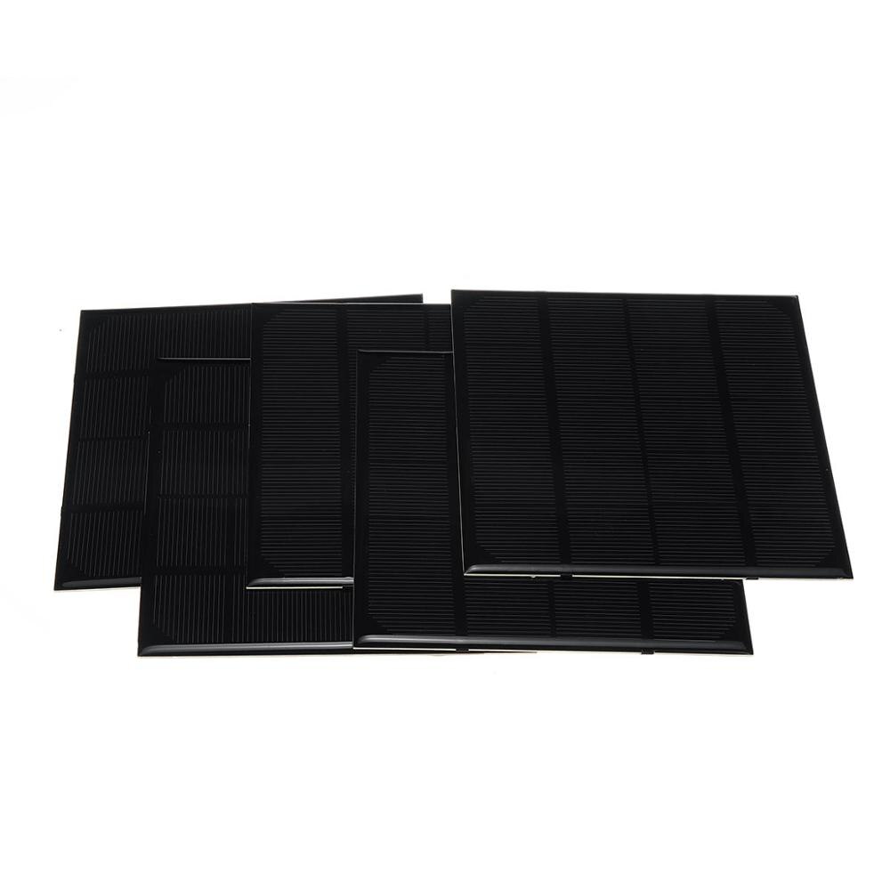 5Pcs/lot 700mA 5V 135*135mm Monocrystalline Solar Panel Cells with Positive&Negative Cables
