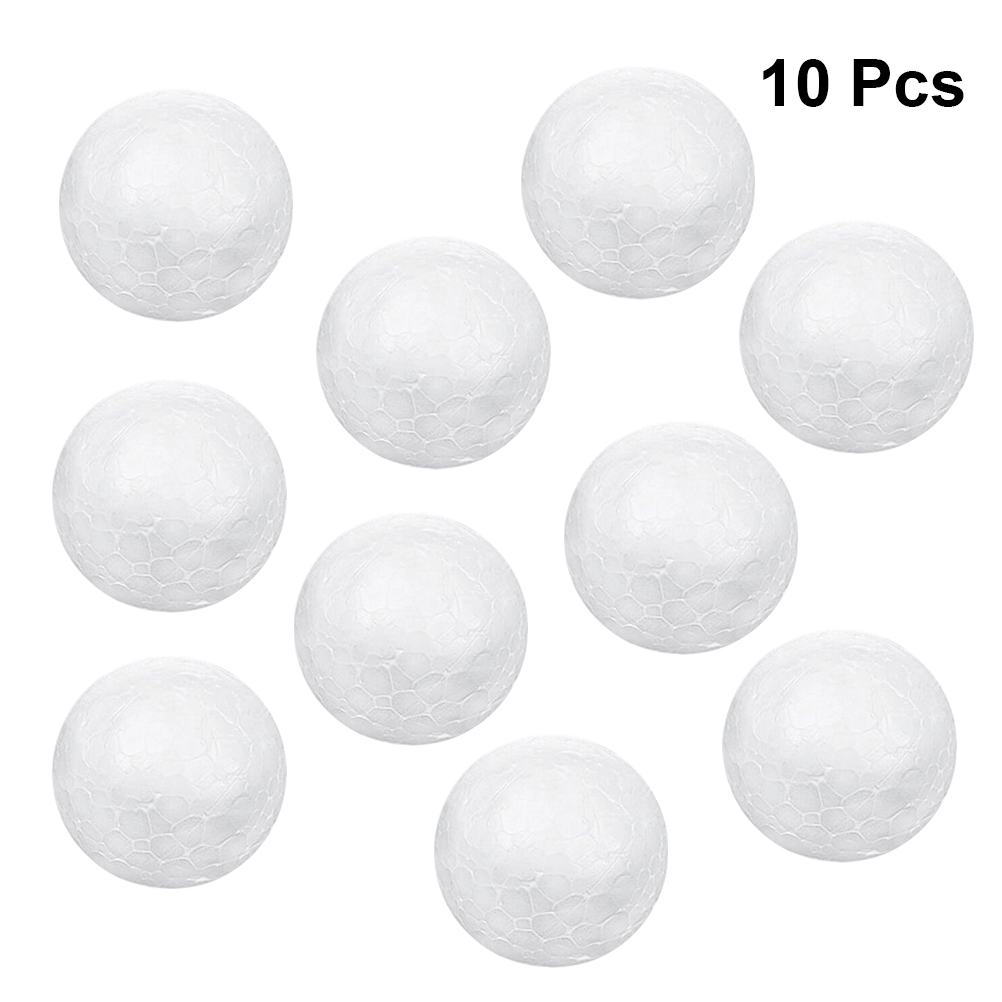 10 Pieces 2cm Shaped Styrofoam Ornaments DIY Craft Party Decoration: Ball 2cm