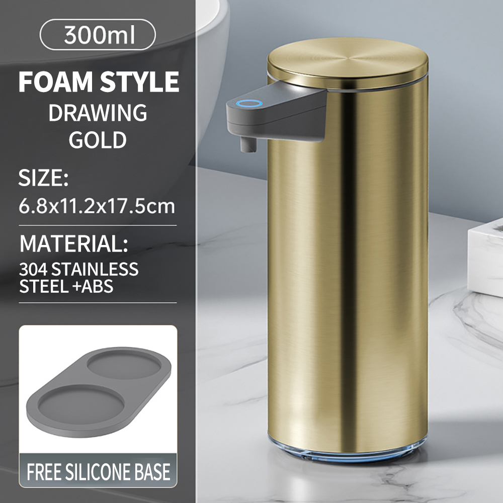 Distributeur existent de Mousse Regina à Infrarouge en Acier Inoxydable, Machine à Main à Induction Intelligente pour la Maison et la Cuisine: vert clair