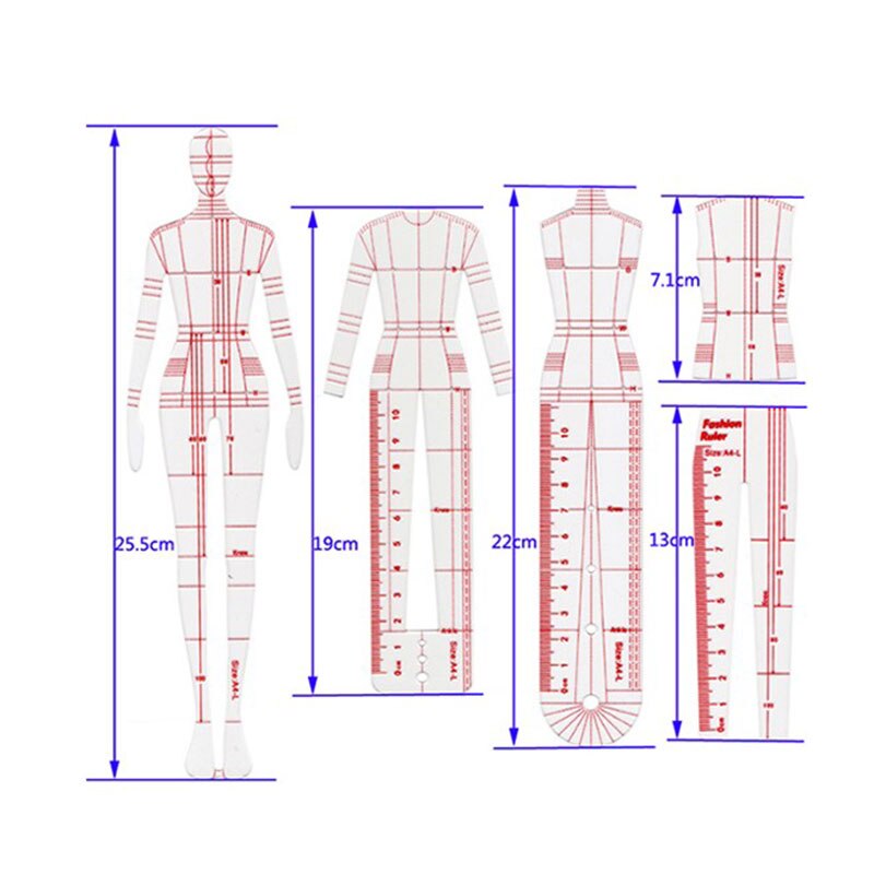 Women Drawing Ruler Figure Drawing Template For Sketch Template Painting