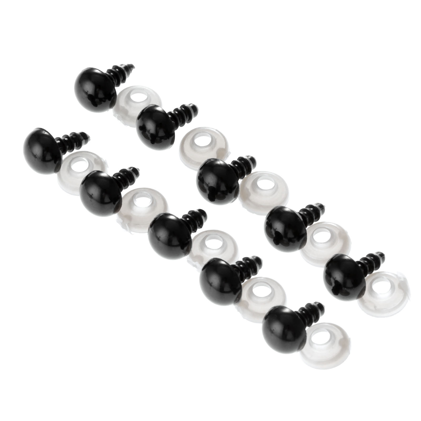 20 Sets Black Plastic Teddy Bear Doll Animal Plush Toy Craft Colorful Safety Eyes Making DIY Handmade Accessories 6mm-20mm: 9mm 20sets