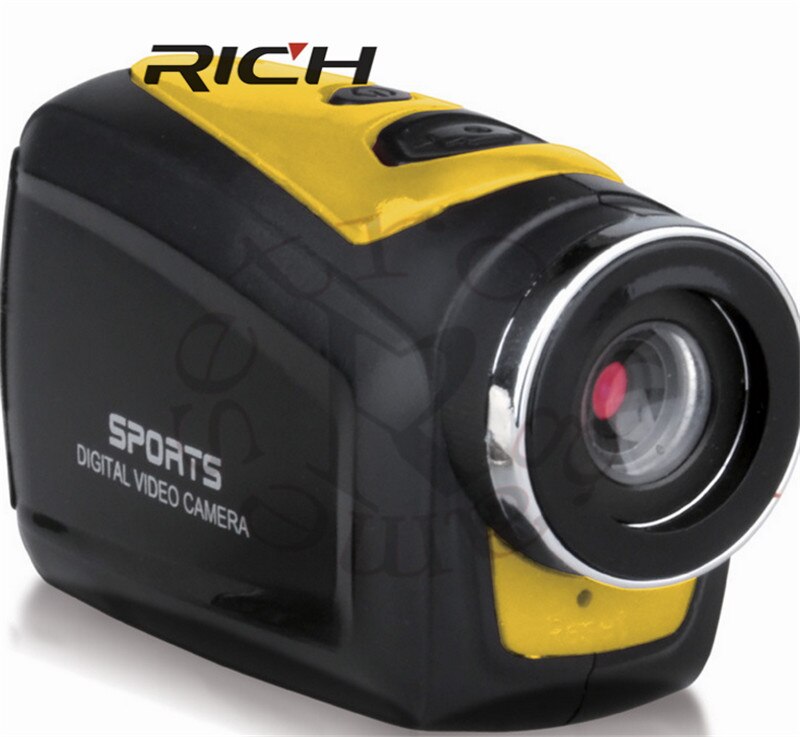 G328 1080p hd vandtæt digitalt videokamera til brug i hjemmet og sport tilføj tf-kort: Gul / Tilføj 32gb kort