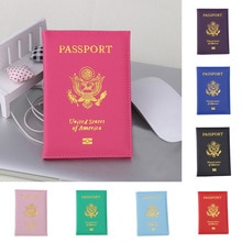 Travel Cute USA Passport Cover Women Pink USA Passport Holder American for Passports Girls Case Passport Wallet Pasaporte @