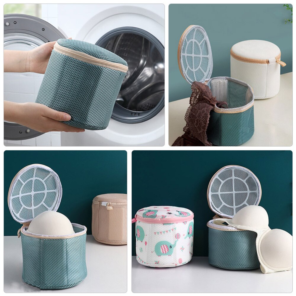 1pc Washing Net Bag Reusable Laundry Bag Washer Bag Zippered Laundry Bag