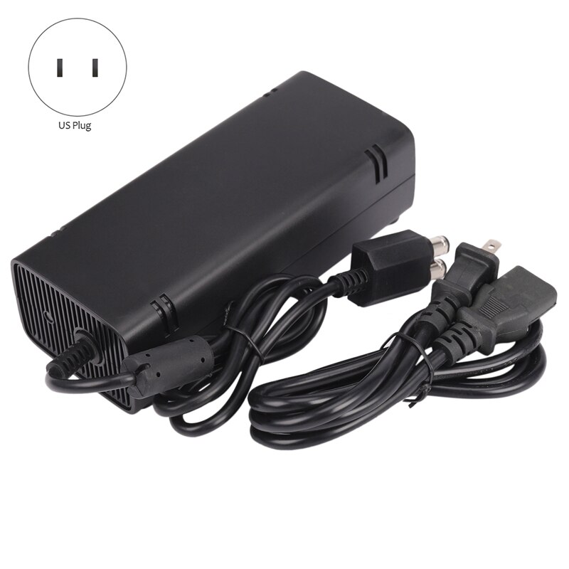 for Xbox 360 Slim AC Adapter Power Supply Brick Power Supply 135W Power Supply Charger Cord for Xbox 360 Slim Console 100-12