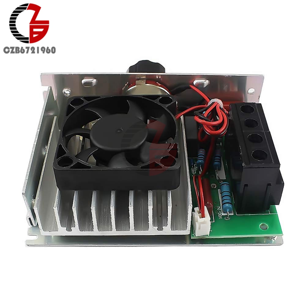 10000w krachtige scr elektronische spanningsregelaars,  ac 110v-220v motortoerentalregelaars, dimmende thermoregulatiemodules met ventilator