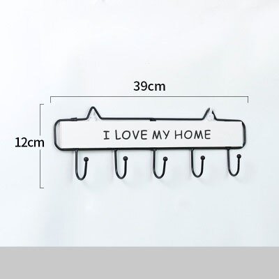 Rack Hooks 3 Size Modern Silplicity Style Wooden Wall-mounted Shelving Hook Storage Rack Home Decorative Hook Key Hook Coat Rack: WHITE5