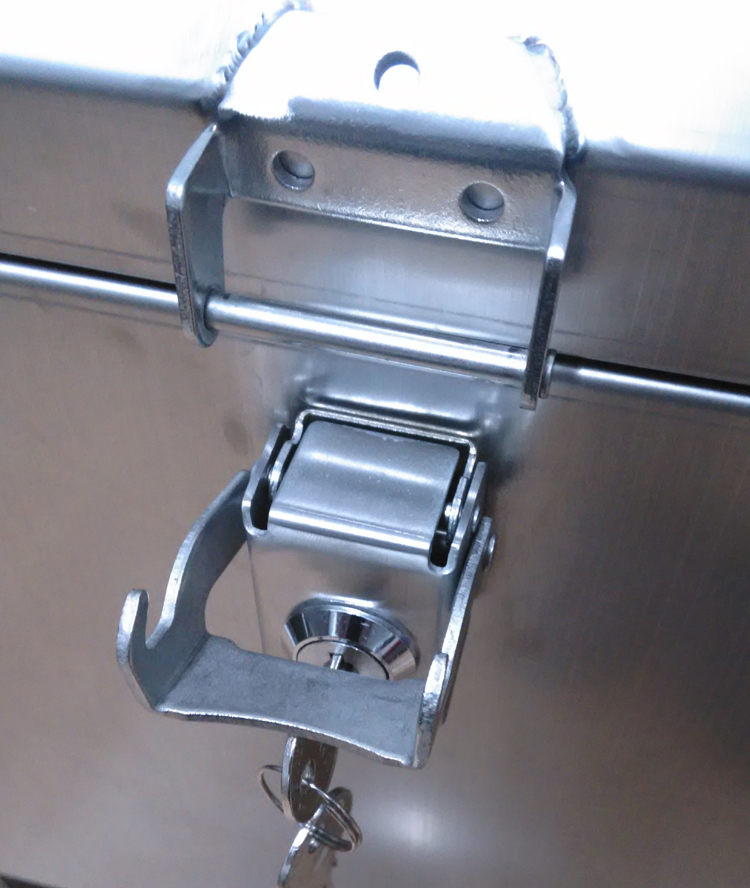 Edelstahl Schloss Seite Kasten Werkzeugkoffer Schloss Tasche Teil Hardware- Motorrad Aluminiumlegierung Kofferraum feste Schnalle DIY handgefertigt