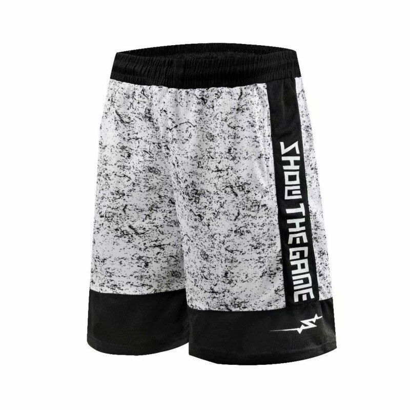 Sport Sportlich USA Basketball Shorts Training Männer Aktiv Shorts Lose Taschen Herren Sommer Lauf Fitness Short Jogging: WHITE / XXL