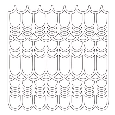6 x 6in grundlæggende former plast stencil til diy scrapbooking prægning papir kort dekorative håndlavede håndværk skabelon tegning ark: Mb0012 r 1
