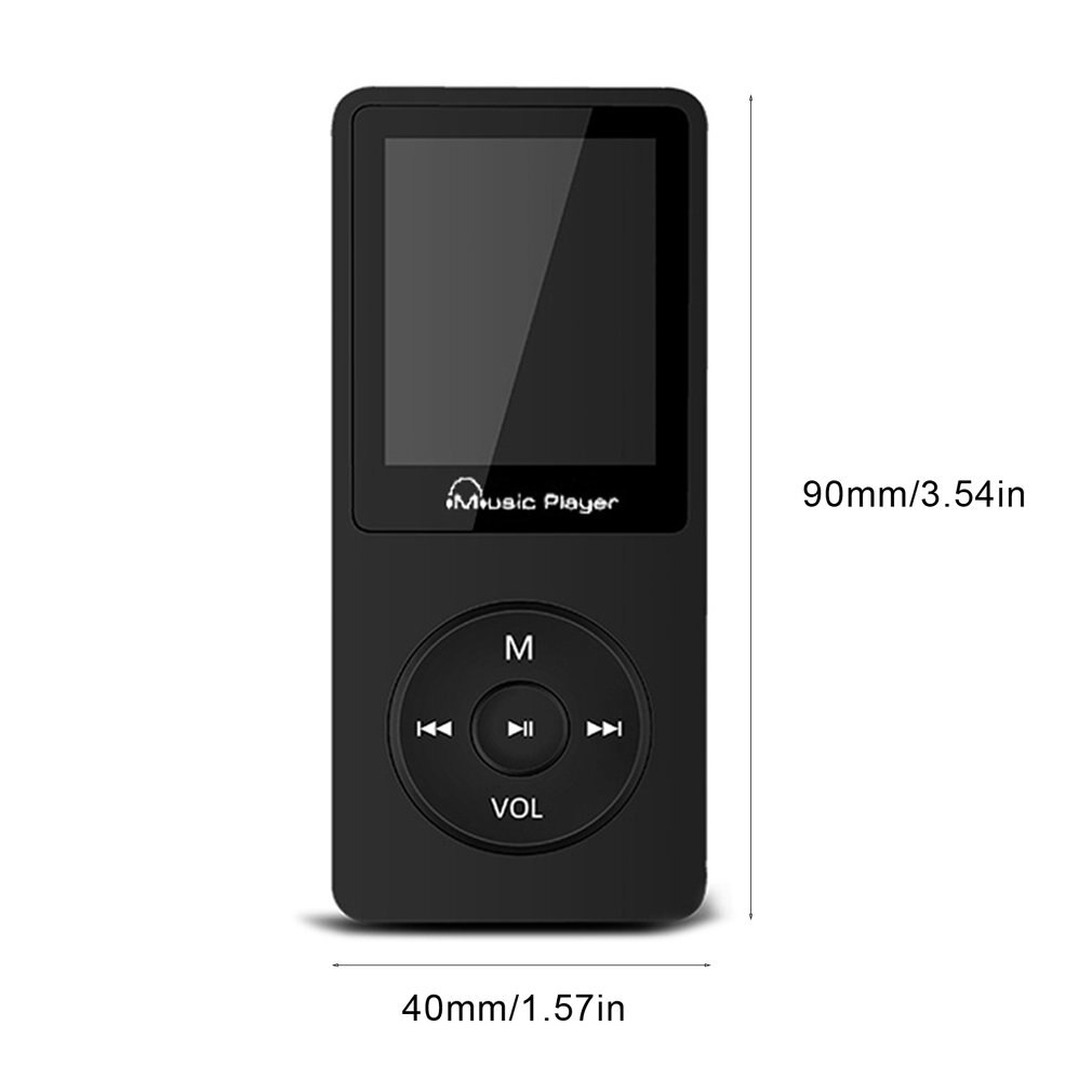 MP3 Mp4 Muziekspeler Lossless Geluid Muziekspeler Txt E-book Fm Recorder Tf Card 1.8-Inch Video Speler
