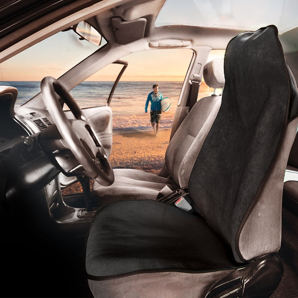 Autoyouth handdoek zitkussen strandmat voorstoelhoes universele pasvorm stoelbeschermer huisdiermat sportwagen-styling 1pc