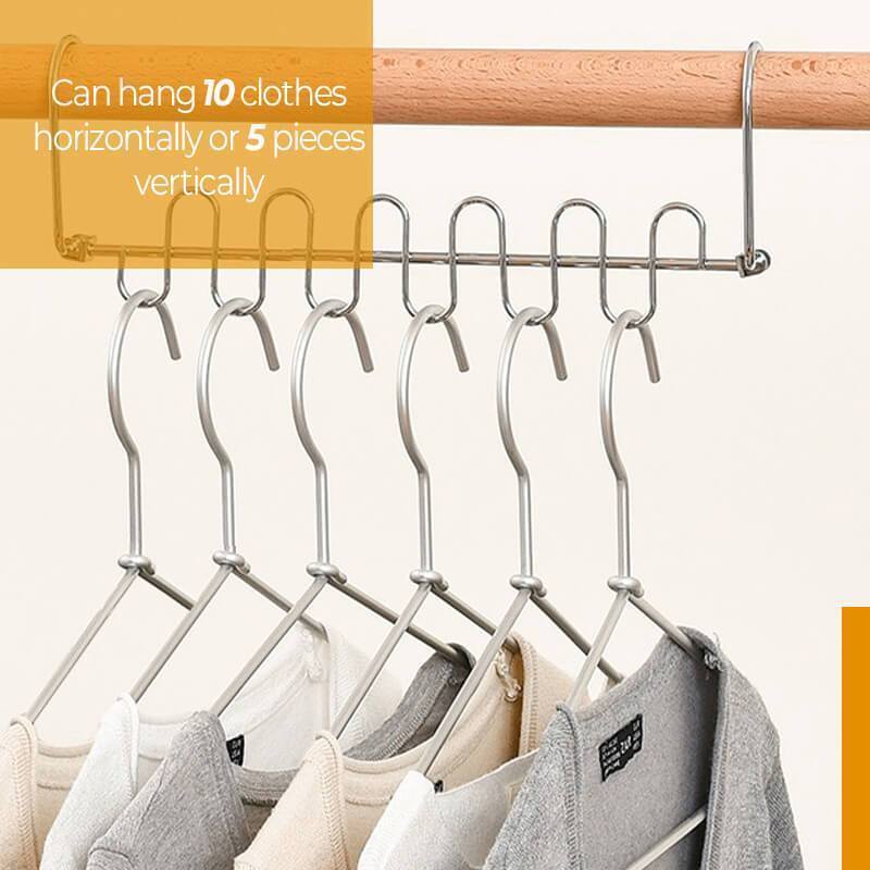 Multifunctionele Magische Hanger Baby Kleding Droogrekken Metalen S Opbergrek Ruimtebesparend Hangen Kleren Kleerhangers Organizer