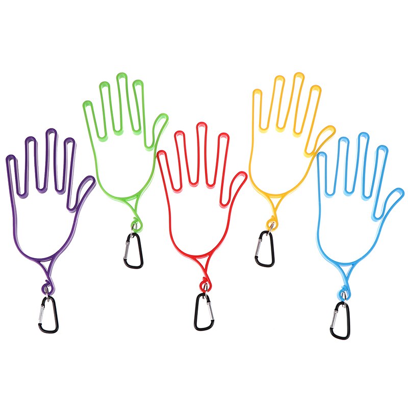 1 Pcs Golf Handschoen Houder Met Sleutelhanger Plastic Handschoen Rack Droger Hanger Brancard 5 Kleuren