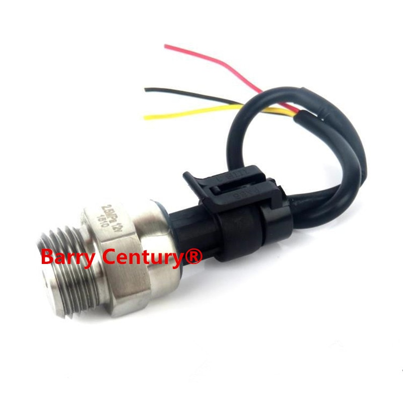 Pressure transmitter Water pressure sensor 0-2.5mpa DC12V air pressure oil pressure sensor G1/2