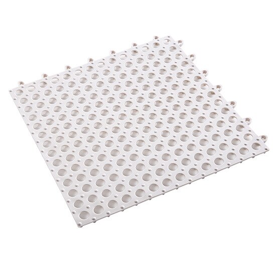 Alfombrillas antideslizantes para baño, Alfombra de malla de PVC, de plástico suave, antideslizante, para masaje de pies, estera de suelo para ducha: white