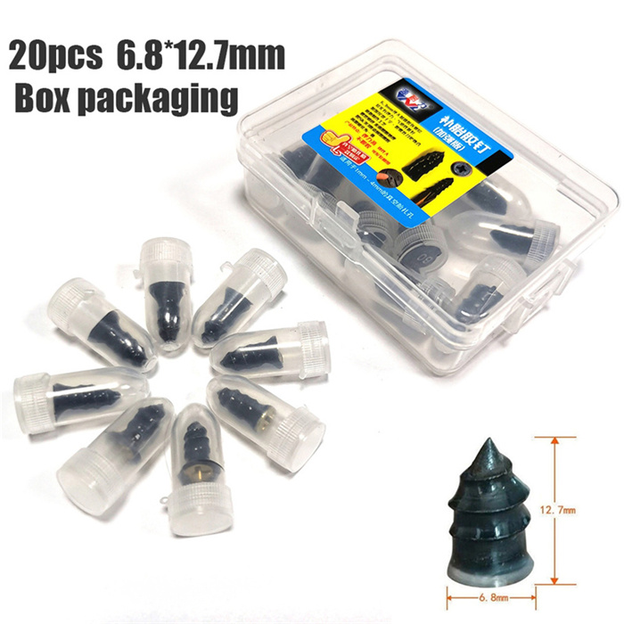 20/50Stck Vakuum Reifen Reparatur Nagel Für Motorrad schlauchlos Reifen Reparatur Gummi NäGel Selbst-reifen Reparatur Reifen Film Nagel Tragen Resistanc: 20Stck groß