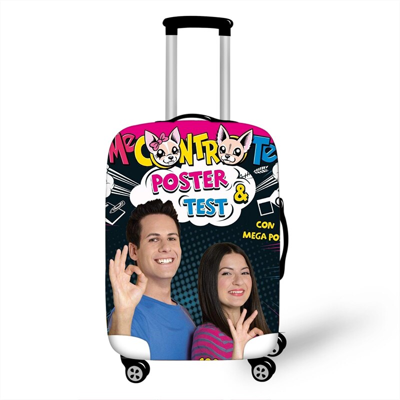 Me contro Te Travel Luggage Suitcase Cover Trolley Bag Protective Cover Men's Women's Elastic Suitcase Cover: XL / Khaki