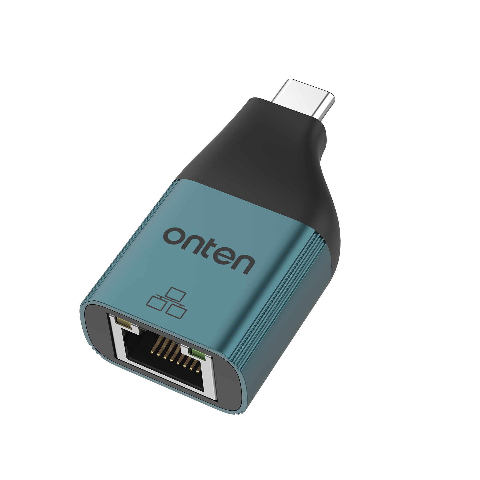 ONTEN Original OTN-UC101 Type c to RJ45 Ethernet Adapter 1000M 100M: Yellow
