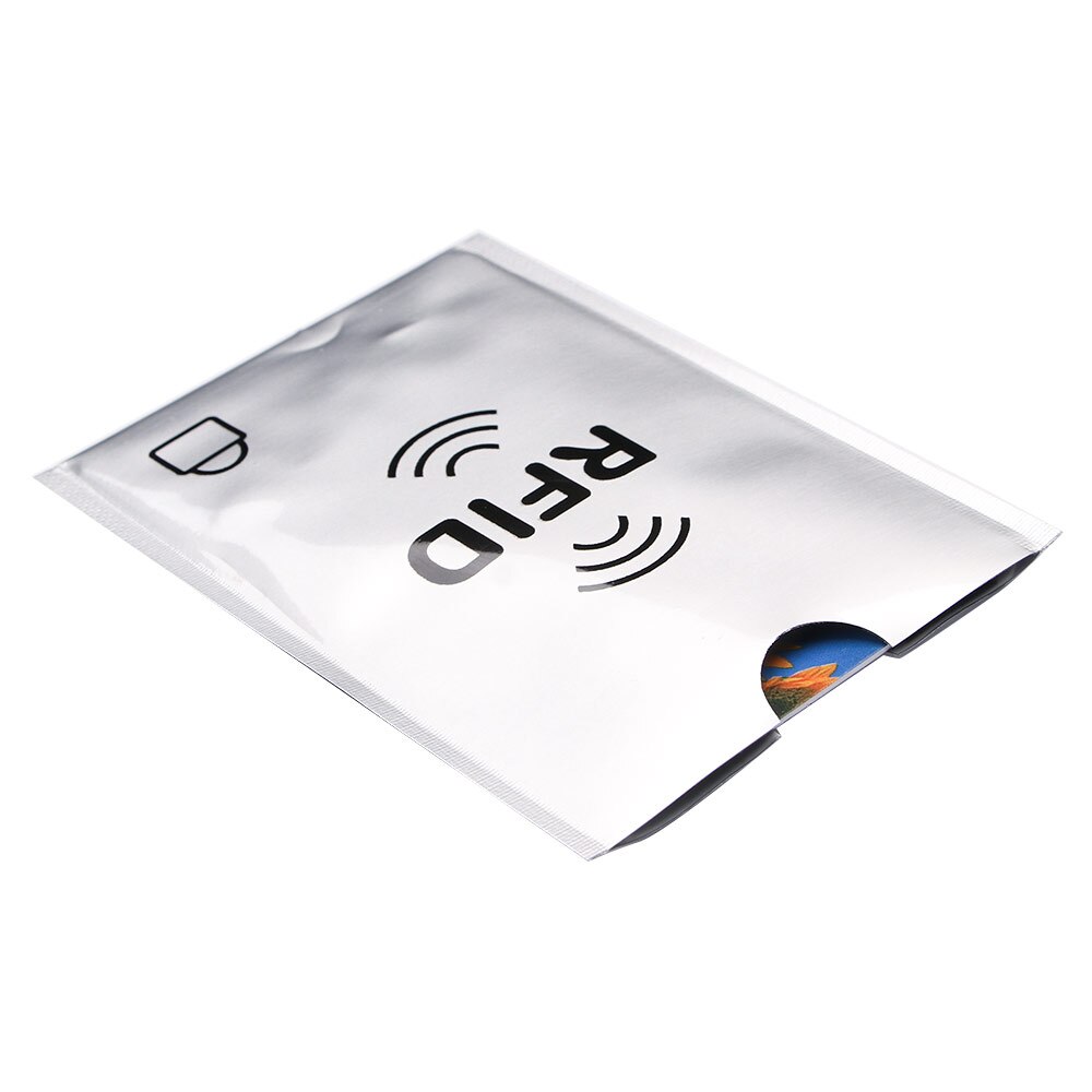 5 Pcs RFID blocking Non-Contact Debit Card Protective Sleeve Anti-Theft Credit Card Protector Protector Aluminum Foil Sleeve