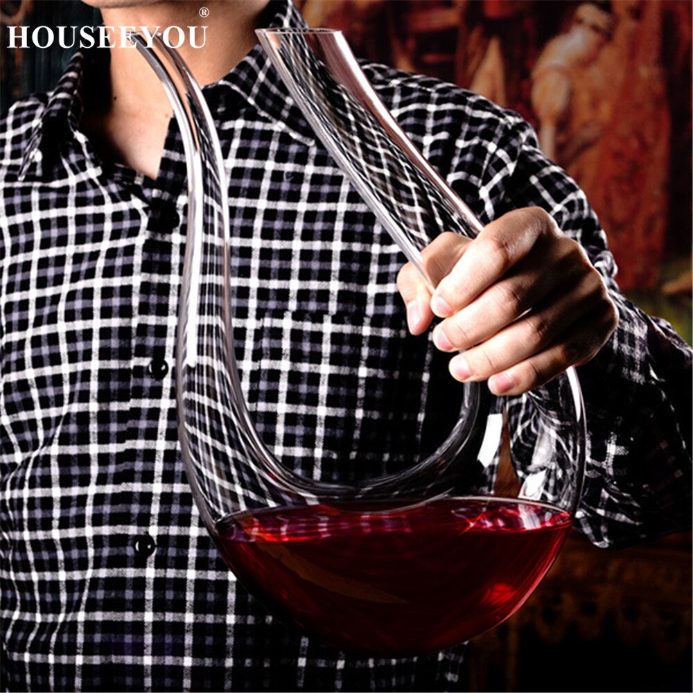 Ménageyou – carafe à vin rouge en cristal fait à la main de 1500ML, ensemble de carafe à eau de Brandy, pichet, bouteille de Champagne pour Bar, de mariage