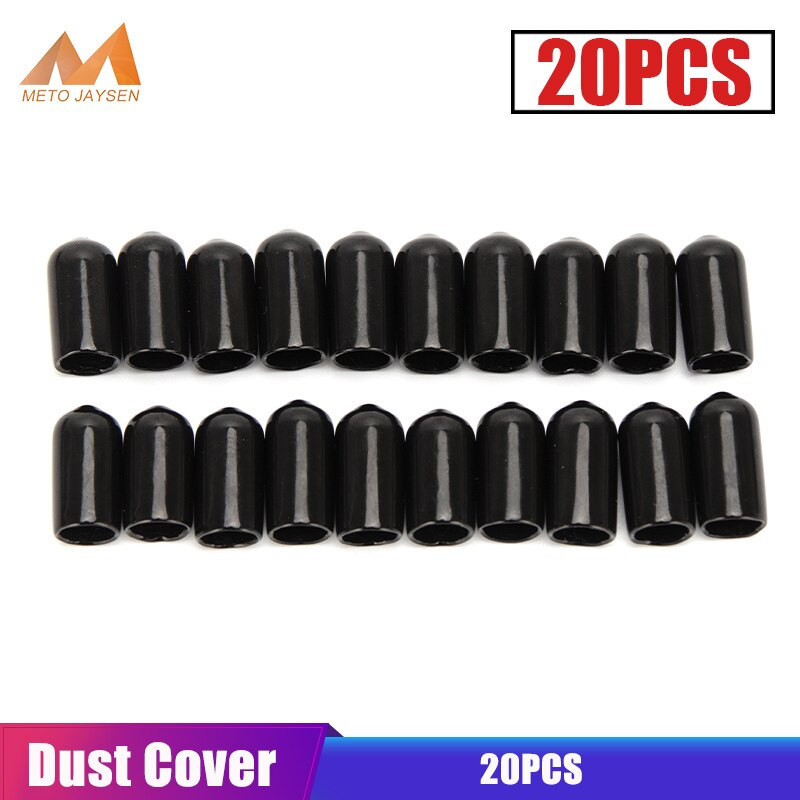 Zachte Rubber Duurzame Beschermende Cover voor Hoge Druk Snelkoppelingen Fittings Man Stopcontacten Stofdicht Cap Zwart 20 stks/set