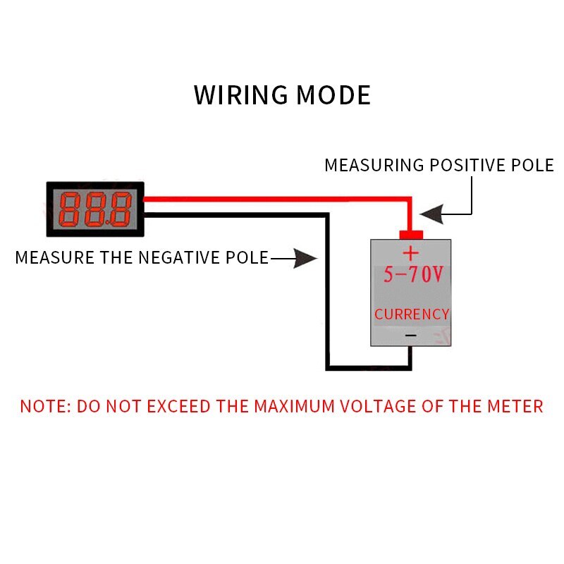 LCD Battery Capacity Monitor Gauge Meter 6V12V24V36V48V60V Battery Statu-s Indicator with 0.56in Display