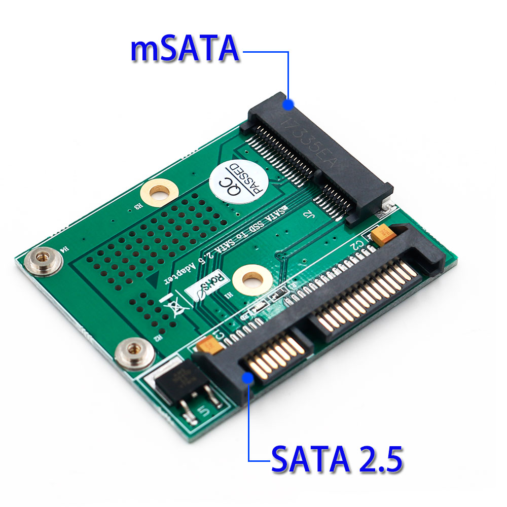 Mini PCI-E/mSATA SSD sata 2.5 Adapter Converter Card w/Metalen Uitbreiding Beugel 3.3 v LED voor computer PC Desktop