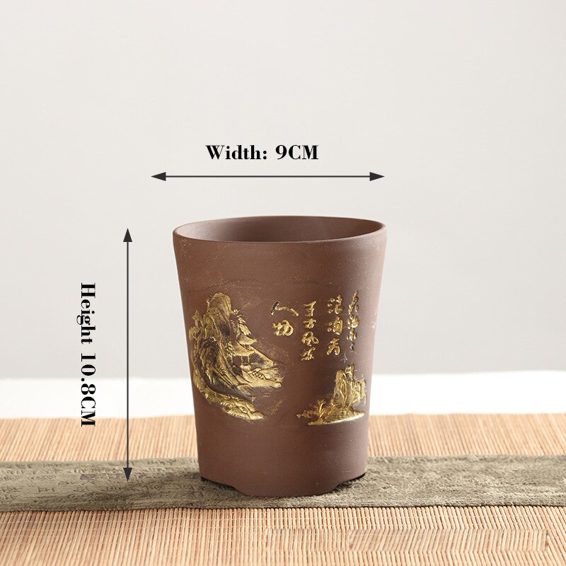 Håndlavet indendørs plante bonsai saftige keramiske potter kinesisk vase terra cotta potter keramik blomsterpotter dekorative potteblomster: 04