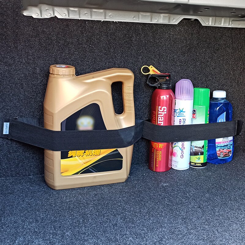 Élastique réglable Stockage Sangles pour Intérieur De Voiture Coffre Extincteur Réservoir De Stockage De Débris Bretelles Fixes Organisateur Accessoires