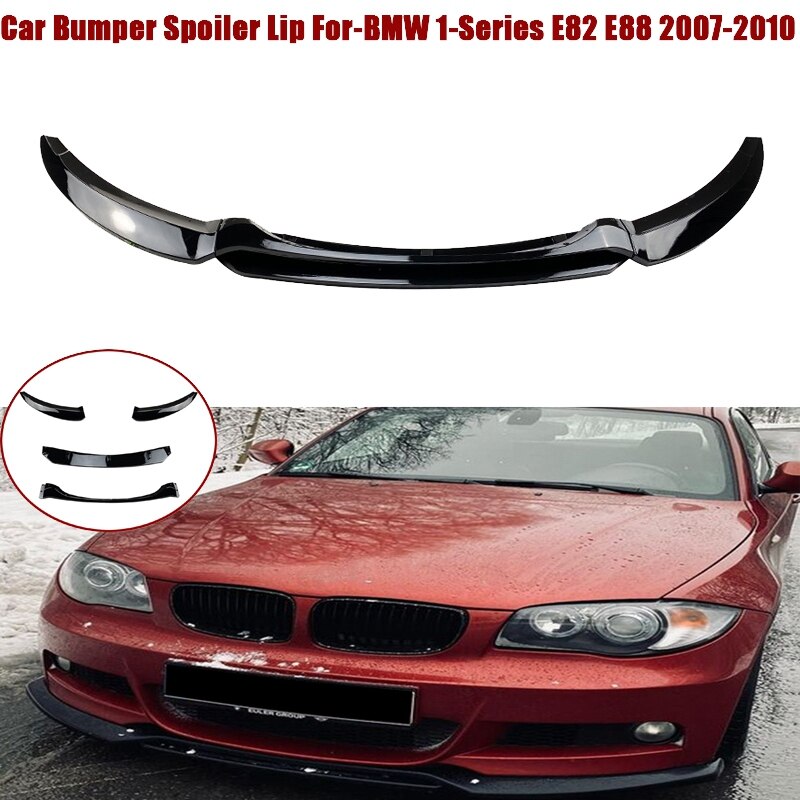 Kit de lame de pare-choc avant pour BMW série 1 E82 E88 2007 – , 4 pièces/ensemble: Default Title