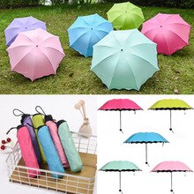 Sun rain mini paraply anti uv mini folding vindtæt letvægts rejse kvinder