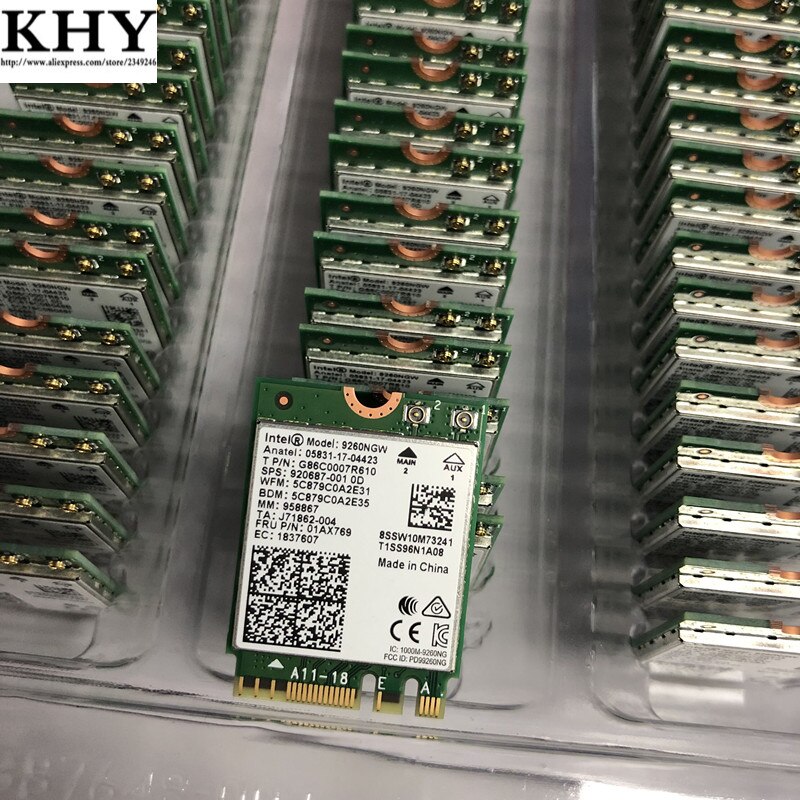 Dual Band Wireless 9260NGW 1.73Gbps For ThinkCentre M625q M715q 2nd M75q-1,Lenovo Yoga C930-13IKB, Yoga 730-13IWL ideapad S340