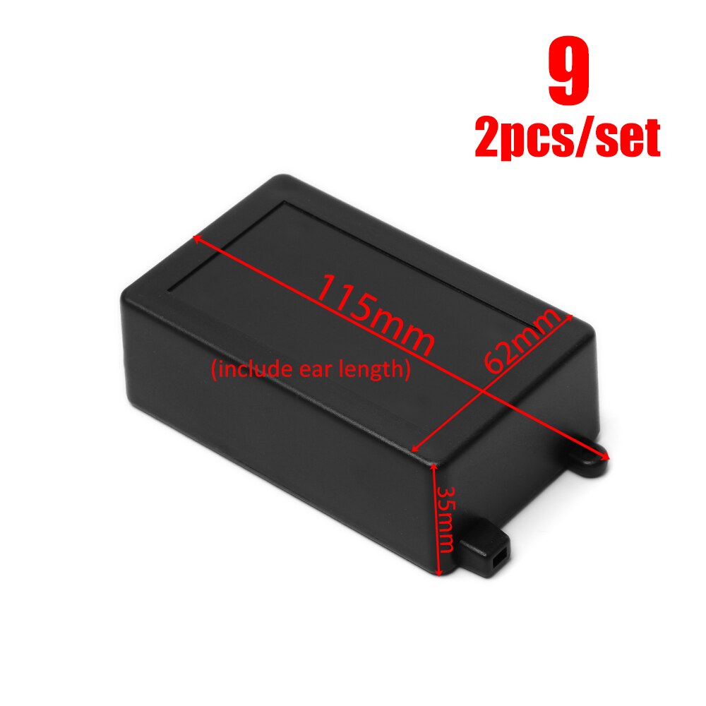 2Stck ABS Kunststoff Projekt Kasten Wasserdicht Schwarz DIY Gehäbenutzen Instrument fallen Lagerung fallen Gehäbenutzen Boxen Elektronische Hause Liefert: 2Stck Stil 9
