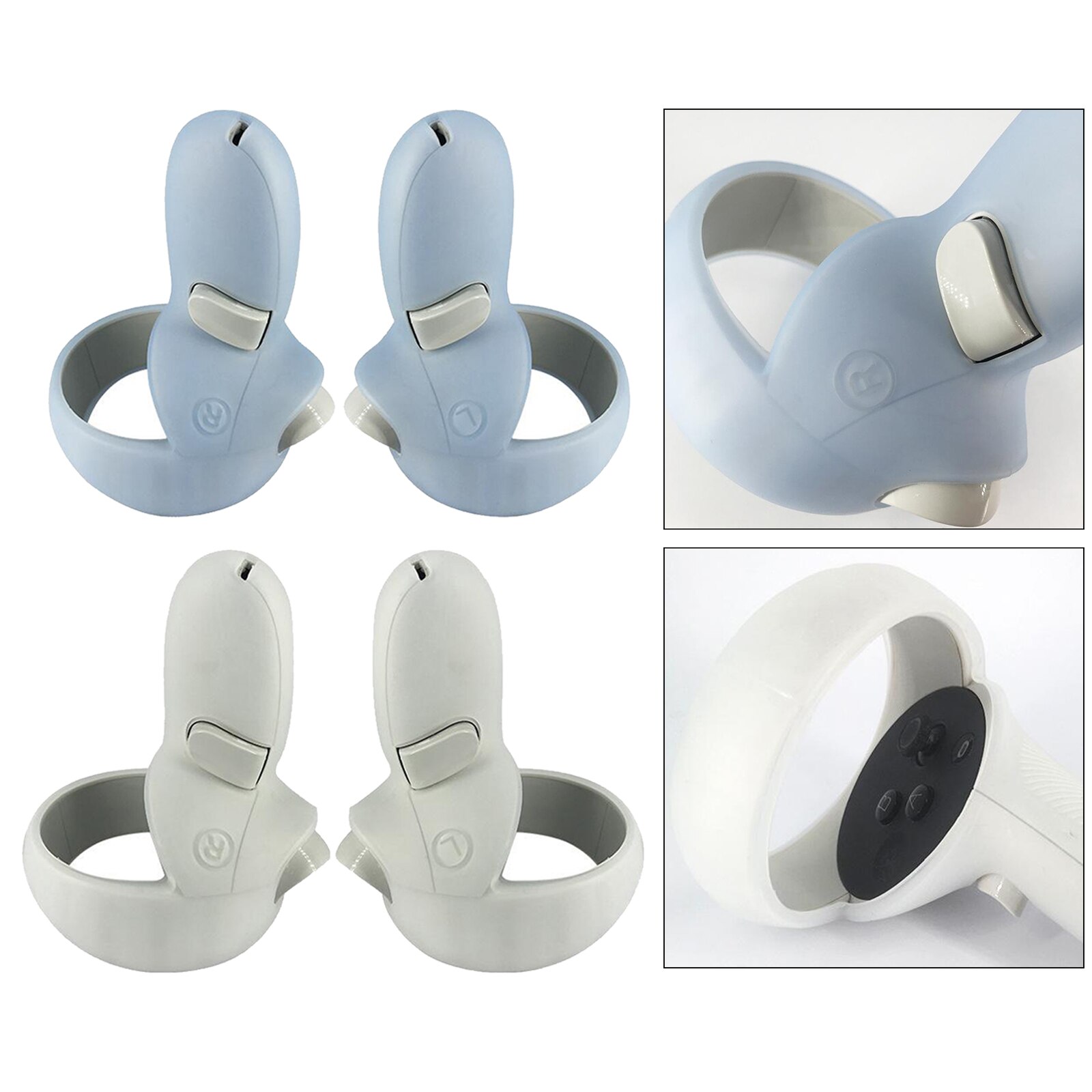 Schutzhülle für den quest 2 vr touch-controller, griffzubehör, anti-wurfgriffhülle mit verstellbarer handschlaufe