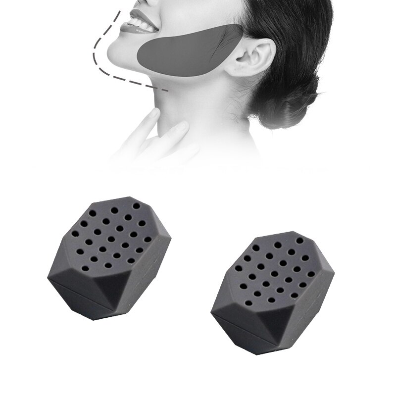 2 Stuks Gezicht Kauwspieren Mannen Facial Pop N Go Mond Kaaklijn Kaak Muscle Exerciser Chew Ball Chew Bite Breaker Training oefening Bal