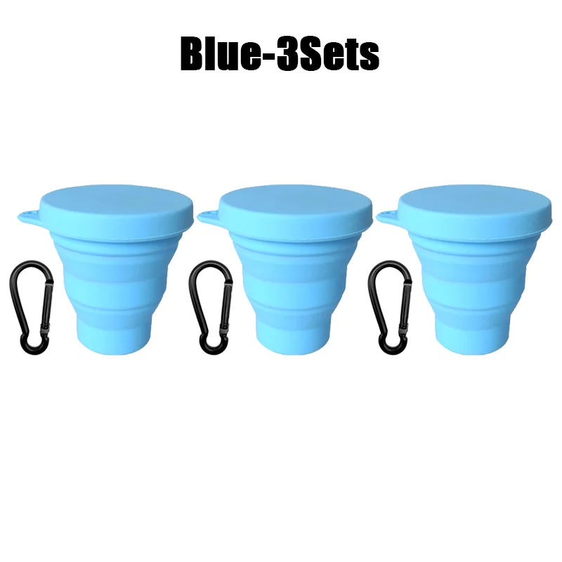 180 ml Klappbecher Mini Einziehbarer Becher Silikon Tragbare Teetasse draussen Reise Kaffee Teleskop Trinkbecher mit Deckel: verrotten
