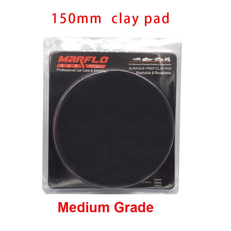 Magic clay bar polerpude medium bil detaljering svamp auto poleringsværktøj marflo bil rengøring voks applikator maling pleje: 150mm pude blister