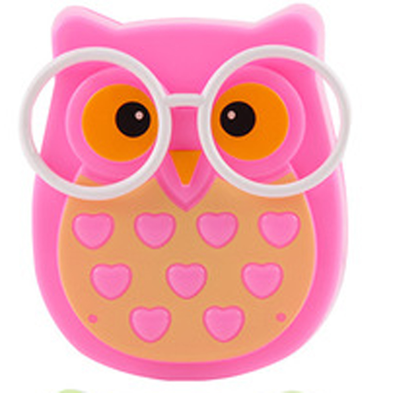 Mini Owl Baby Night light Automatic Sensor Light Control Lamp Child Kids Baby Room Led Lamp Animal Socket Veilleuse LED Toys: Pink