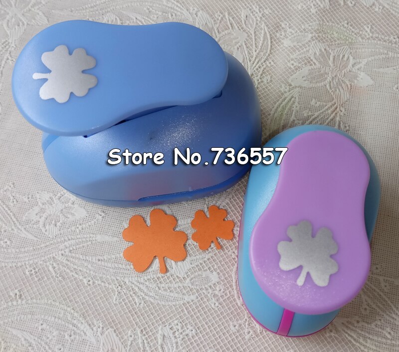 2pcs (2.3cm,1.4cm) four leaf shape craft punch set Punch Craft Scrapbooking school Paper Puncher eva hole punch