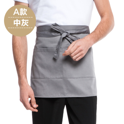 Delantal de Chef medio para restaurante, novedad de verano de , delantal de trabajo para cajero, Catering, uniformes de cocinero,: Gris