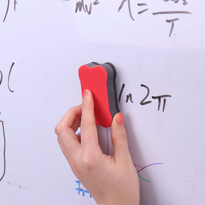 1pc tecknade ben whiteboard suddgummi 4 färger magnetiska tavla suddgummi torka torr skolan svart tavla markör renare brevpapper